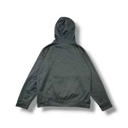 POLERÓN PUMA BOYS CON CAPUCHA TALLA L GRIS/AMARILLO