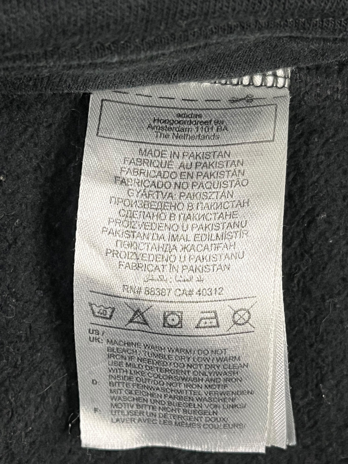 POLERÓN ADIDAS MUJER TALLA M OVERZISE NEGRO CON CAPUCHA