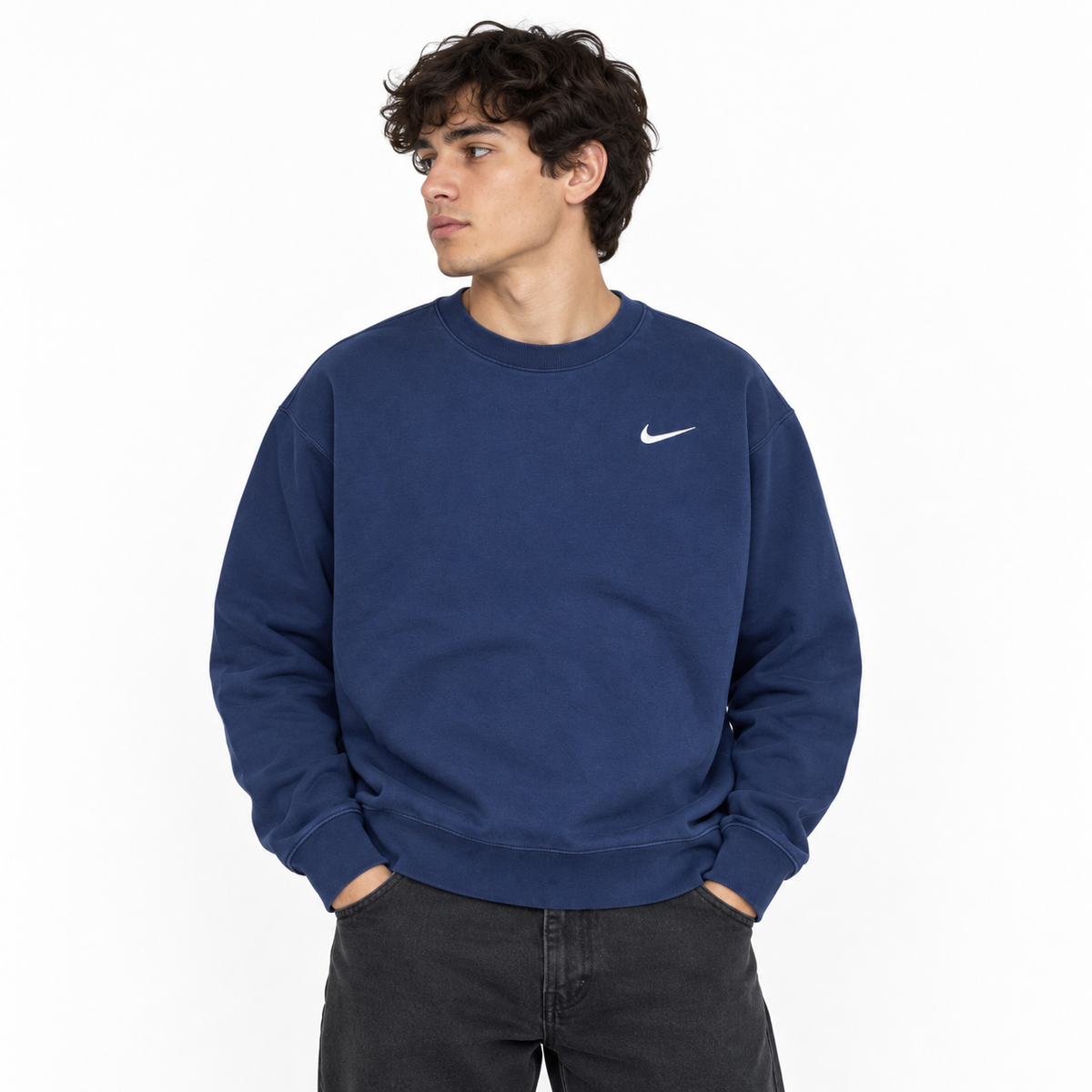 POLERÓN NIKE HOMBRE AZUL MARINO · TALLA M