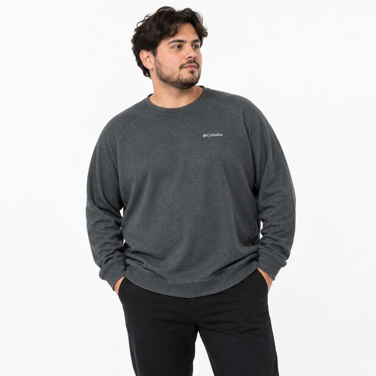 POLERÓN LIGERO COLUMBIA GRIS HOMBRE · TALLA XXL