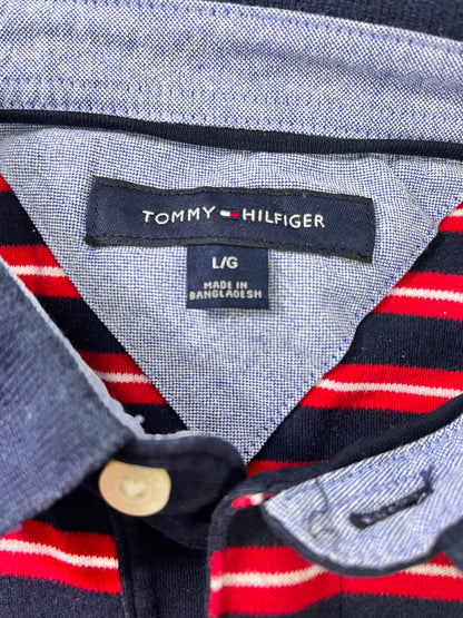 Polera Tommy Hilfiger Rayada Hombre Talla L