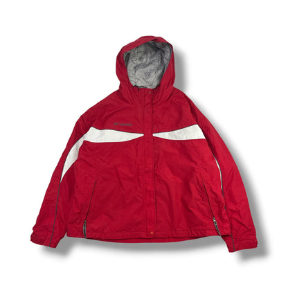 CHAQUETA COLUMBIA MUJER TALLA 2X ROJA CON FORRO POLAR