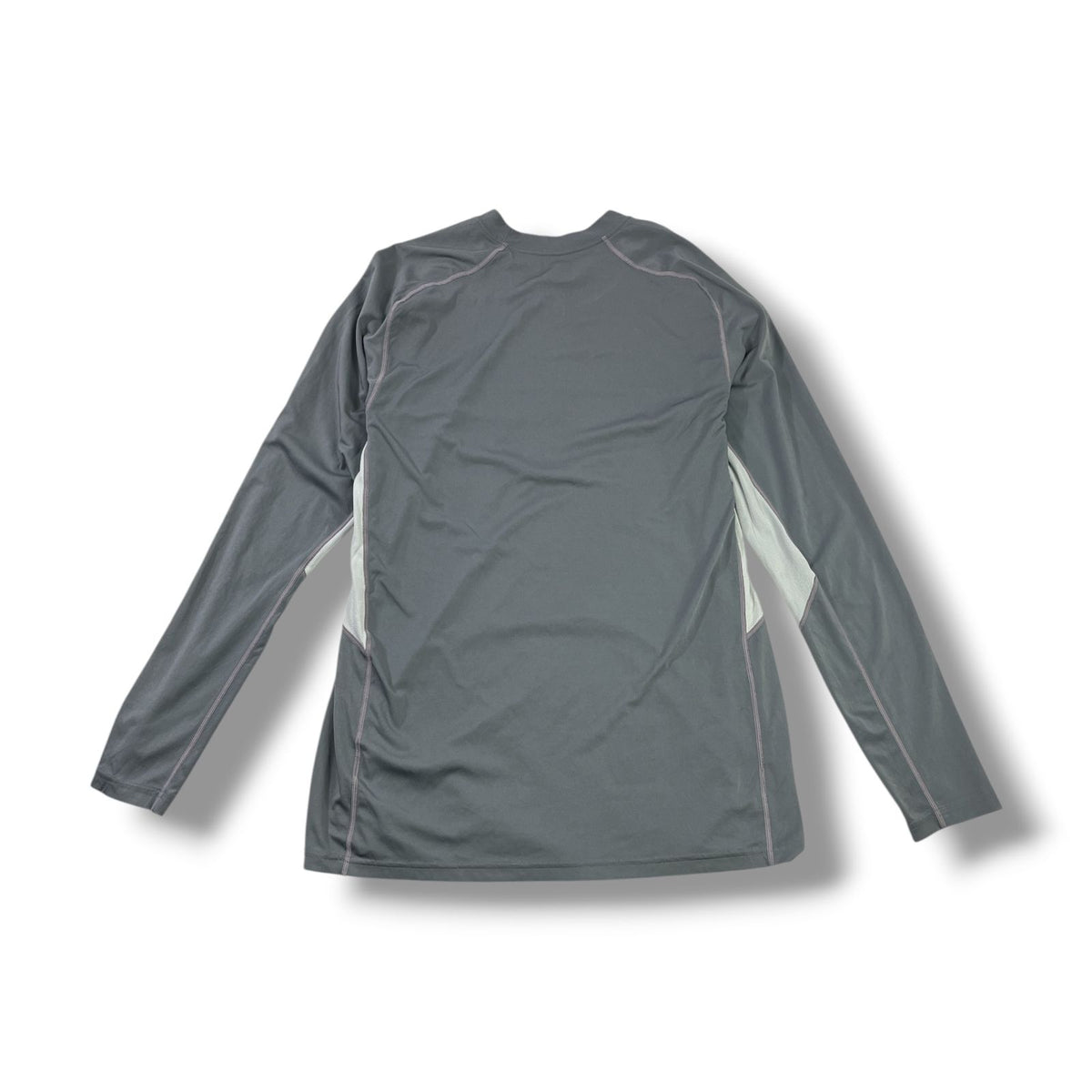 POLERA DEPORTIVA HOMBRE NIKE DRI-FIT MANGA LARGA TALLA M GRIS
