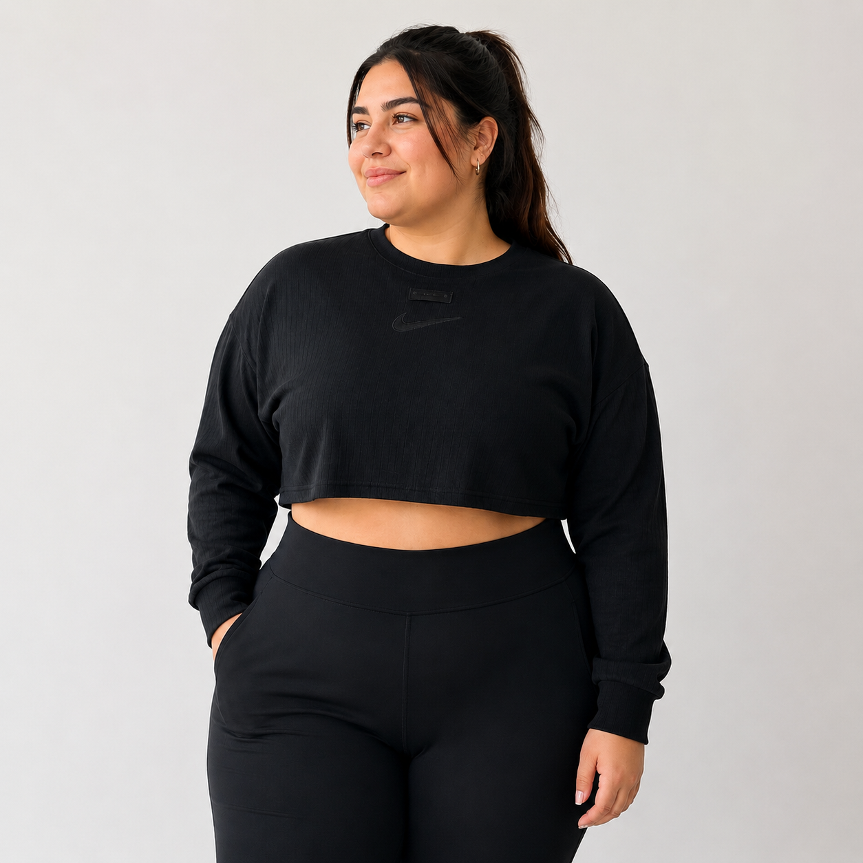 POLERÓN CROP NIKE MUJER TALLA XL
