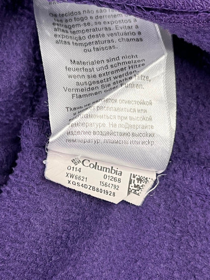 Polar Columbia Full Zip Mujer color morado vista frontal