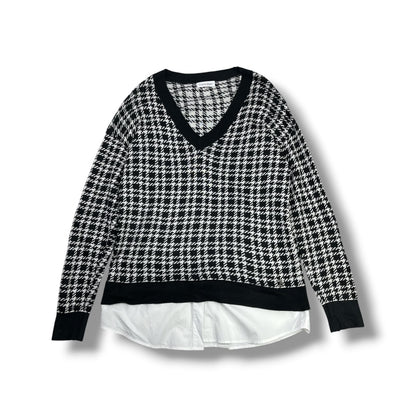 SWEATER CALVIN KLEIN MUJER TALLA S BLANCO Y NEGRO