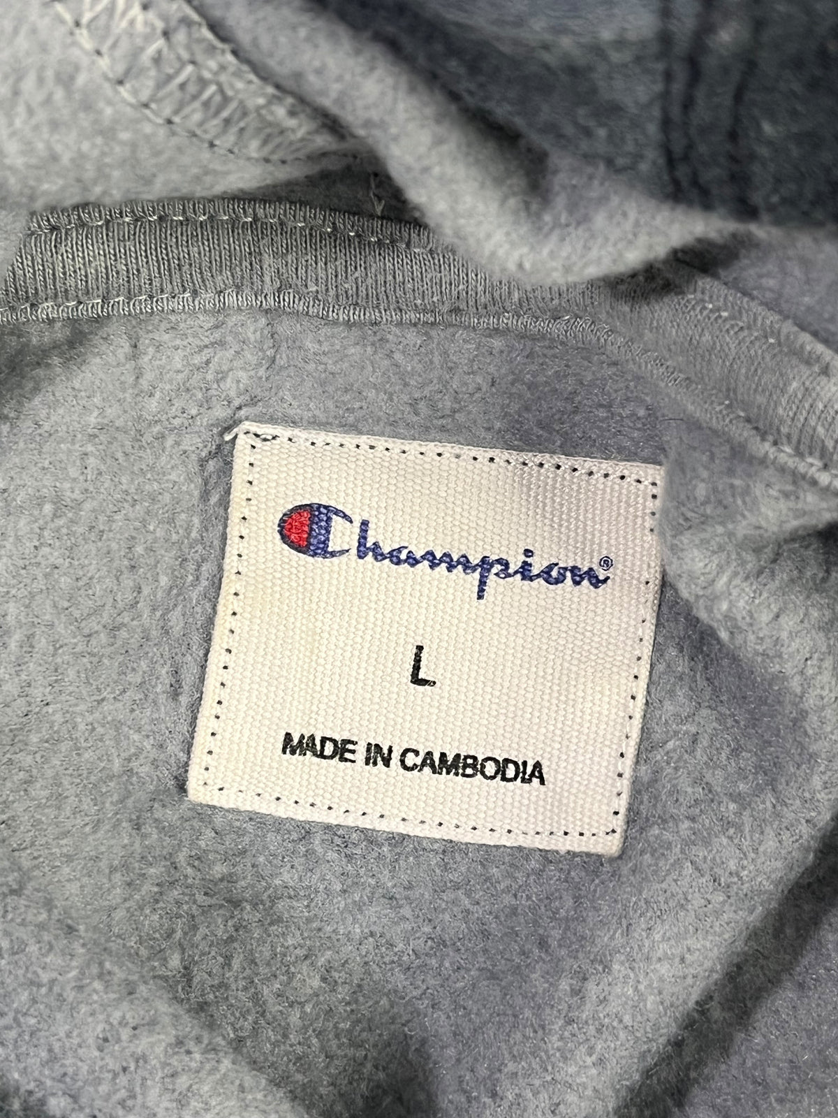 POLERÓN CHAMPION MUJER TALLA L TIE-DYE GRIS