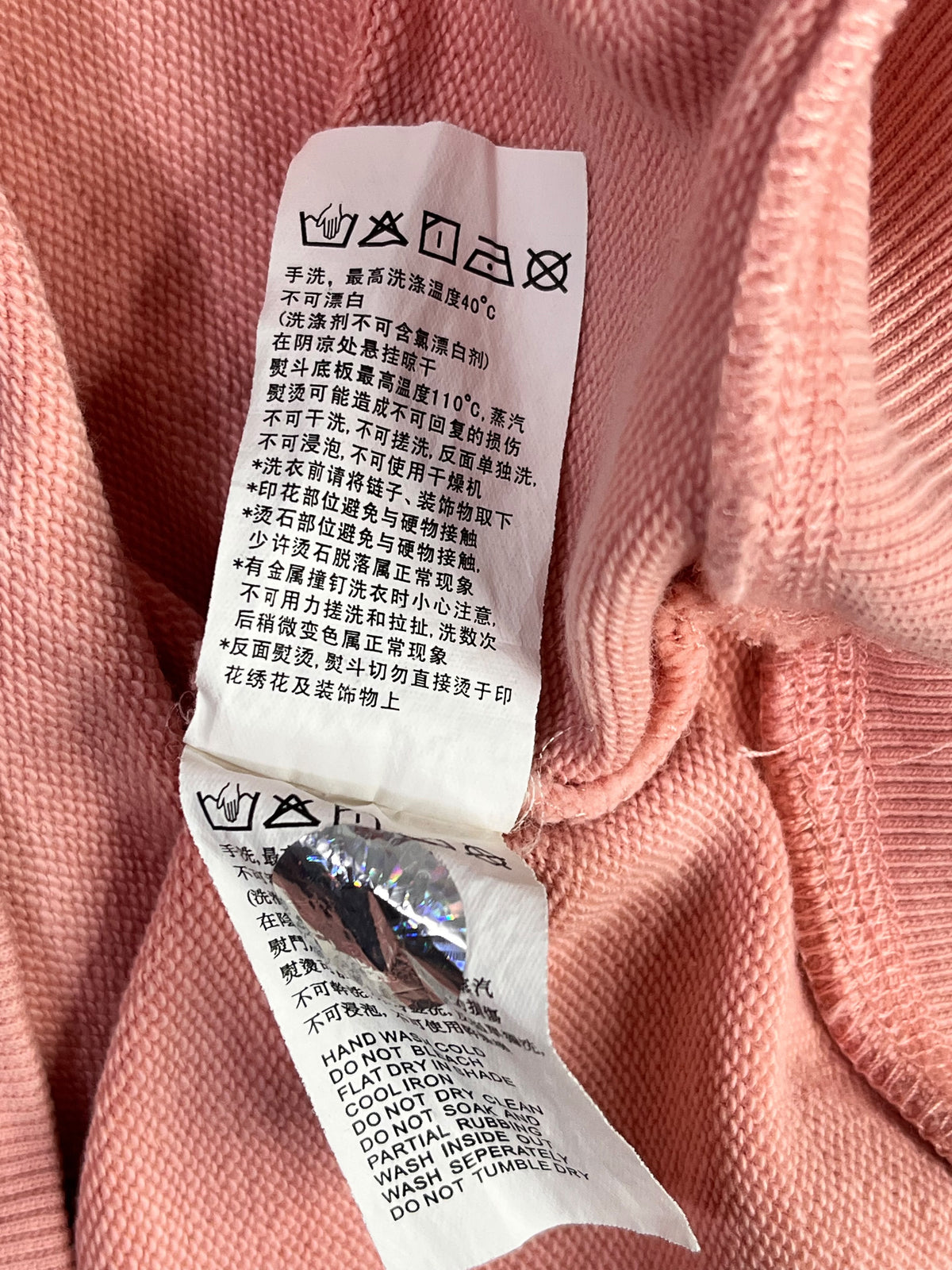 POLERÓN BOY LONDON MUJER TALLA XS ROSADO CON CIERRES