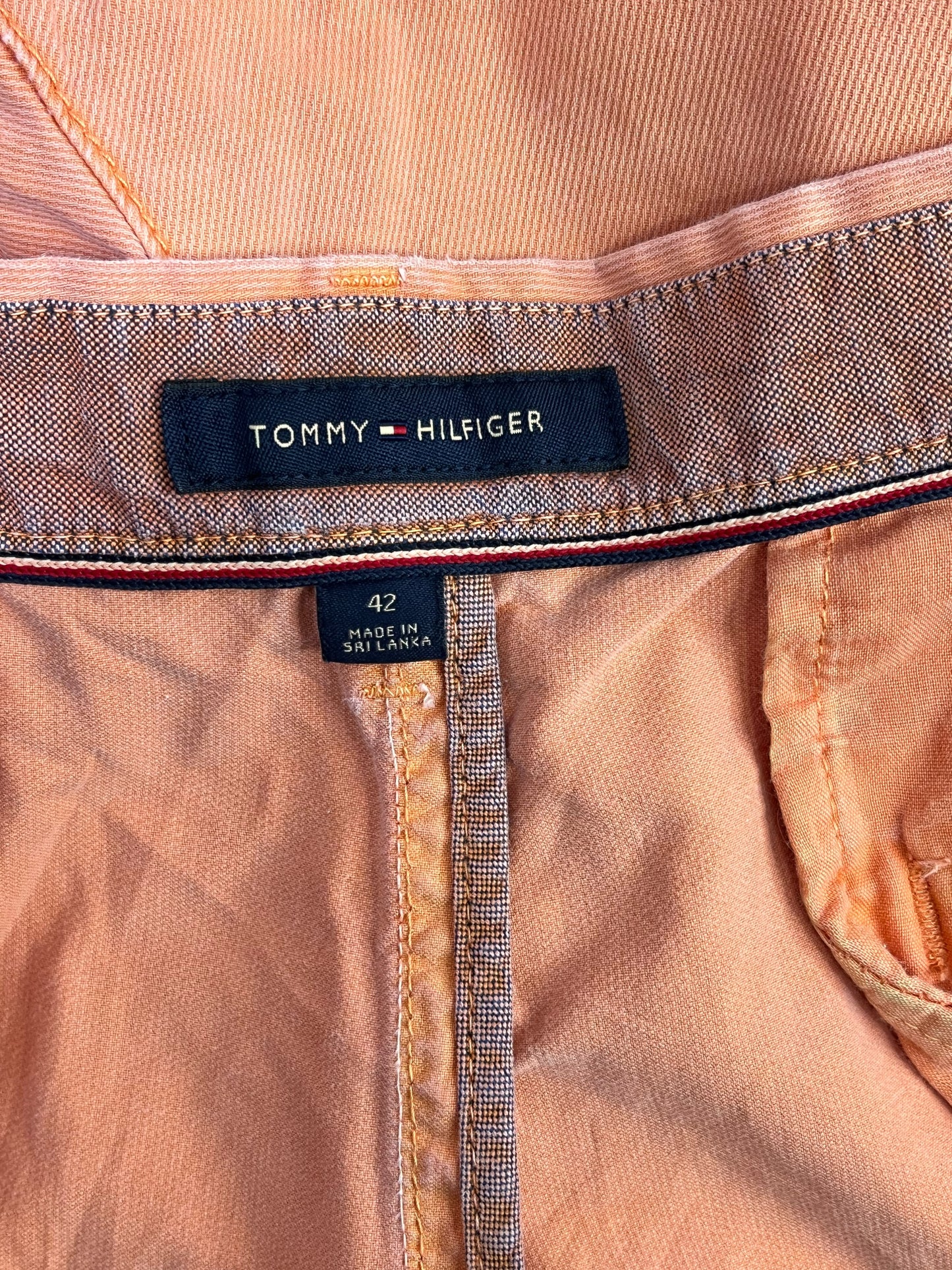 SHORT TOMMY HILFIGER HOMBRE TALLA 42 NARANJO