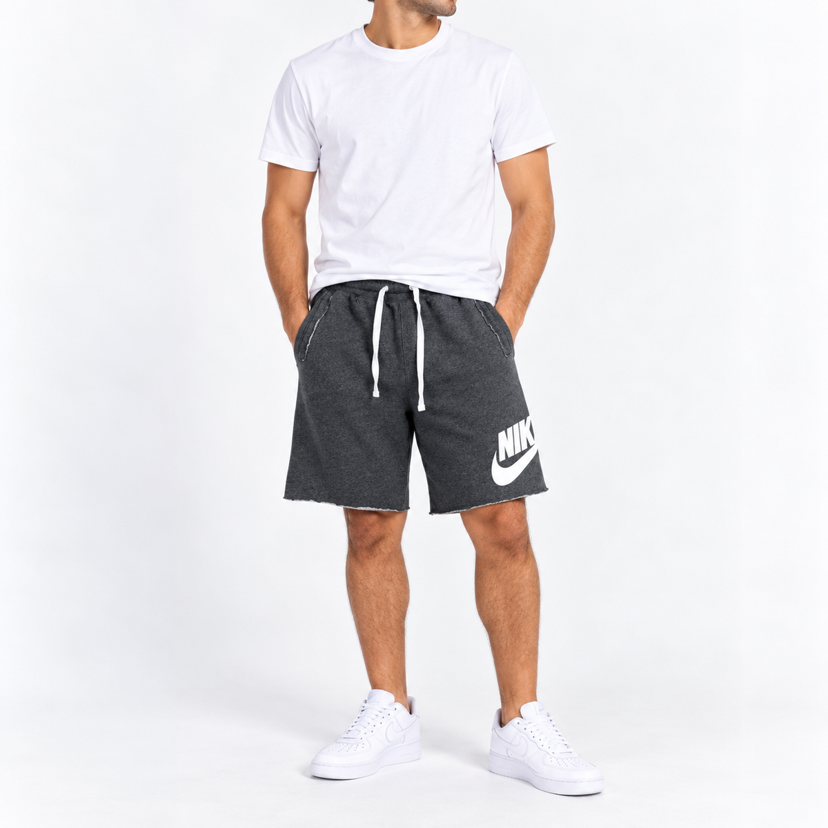 SHORT NIKE HOMBRE TALLA L GRIS OSCURO