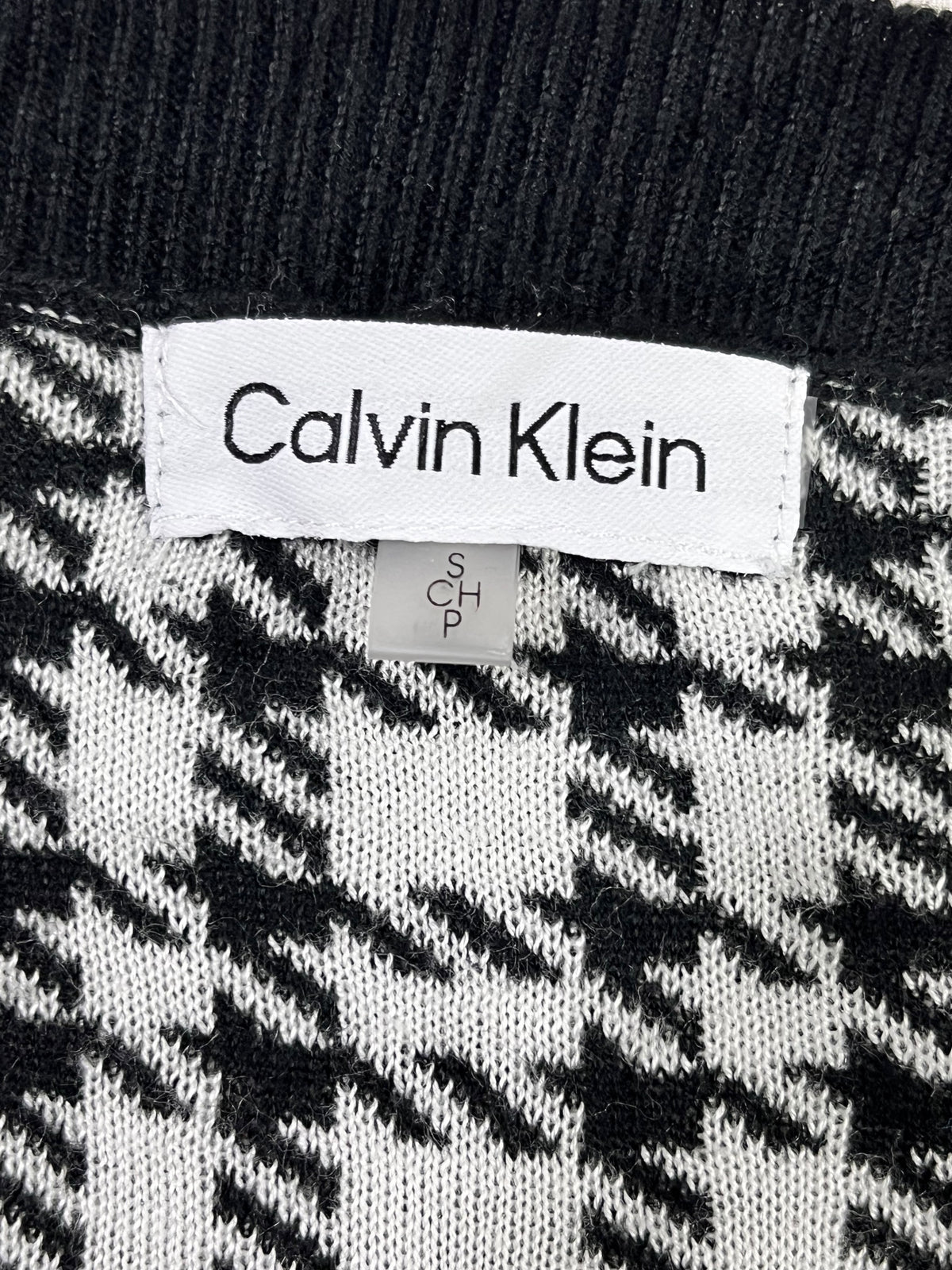 SWEATER CALVIN KLEIN MUJER TALLA S BLANCO Y NEGRO