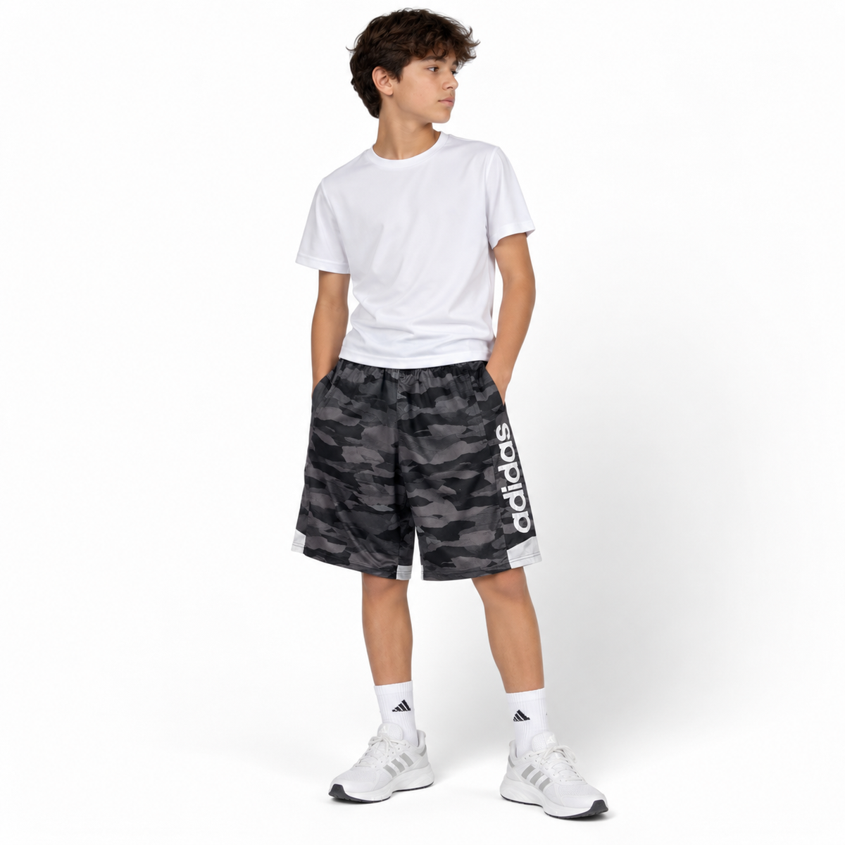 SHORT ADIDAS CAMUFLADO JUVENIL · TALLA L