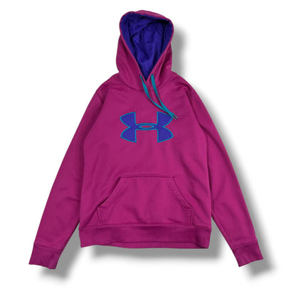 POLERÓN UNDER ARMOUR MUJER TALLA S FUCSIA CON CAPUCHA