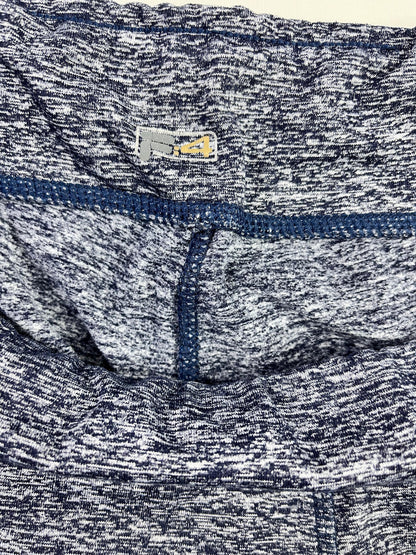 CALZA DEPORTIVA FILA MUJER PIERNA ANCHA AZUL JASPEADO