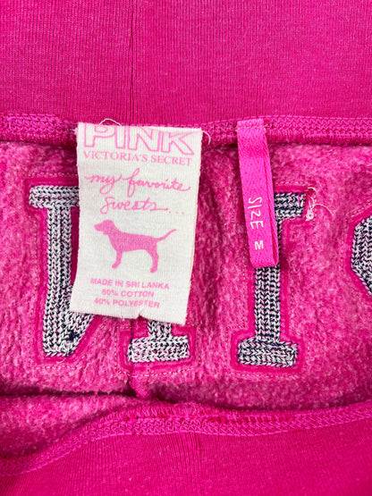 PANTALÓN JOGGER PINK VICTORIA'S SECRET MUJER TALLA M FUCSIA