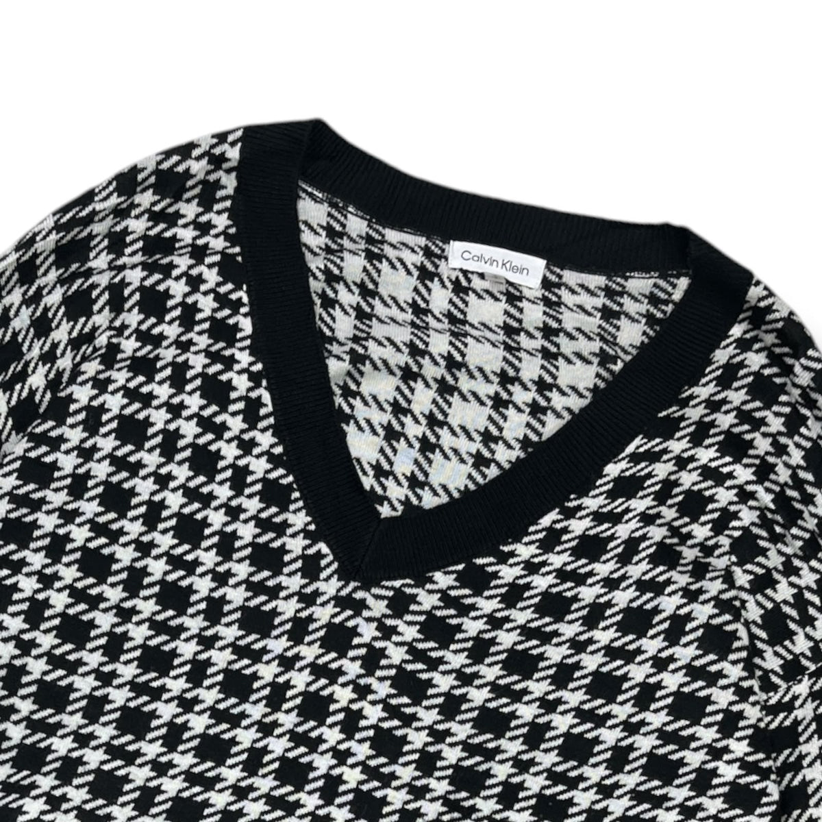 SWEATER CALVIN KLEIN MUJER TALLA S BLANCO Y NEGRO