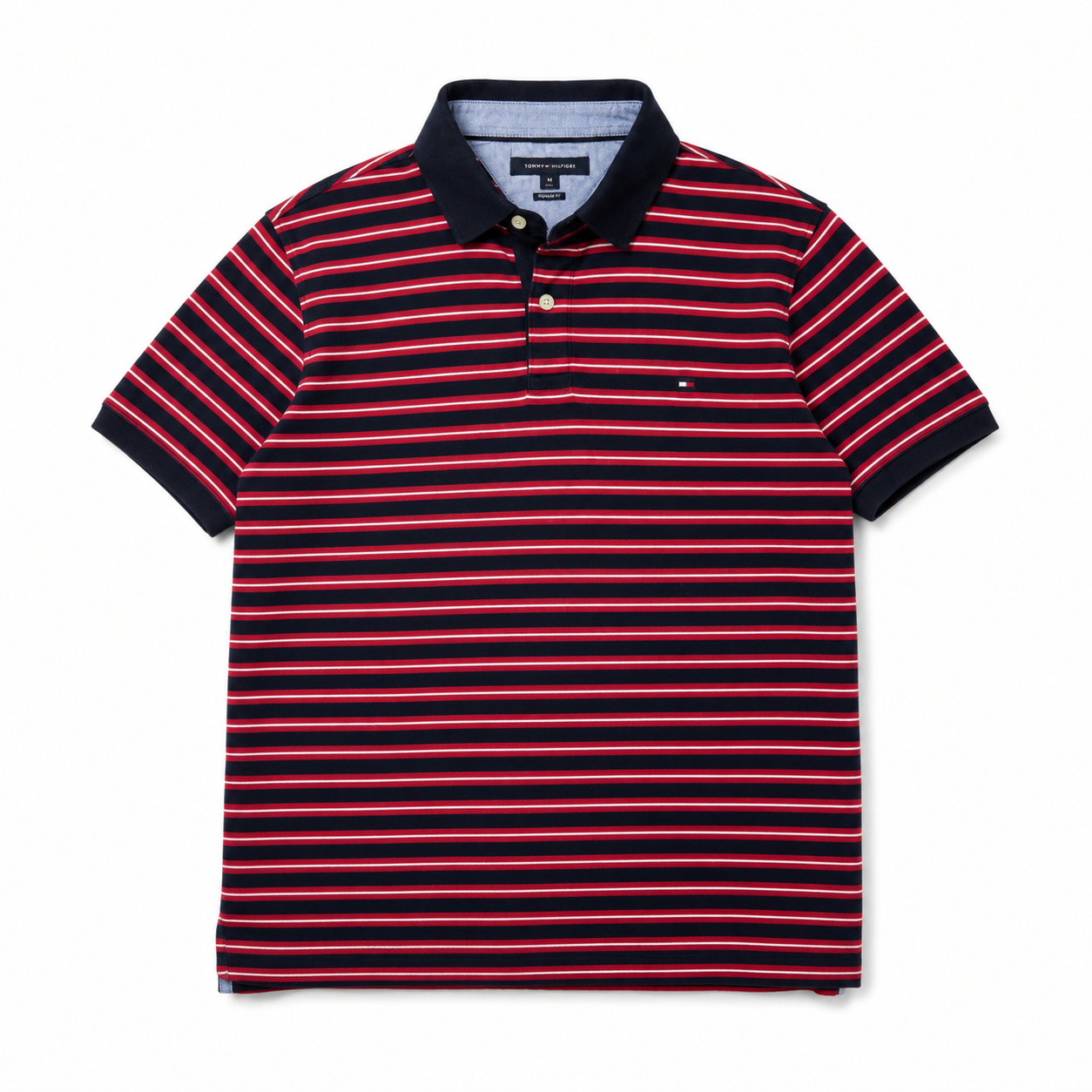 Polera Tommy Hilfiger Rayada Hombre Talla L