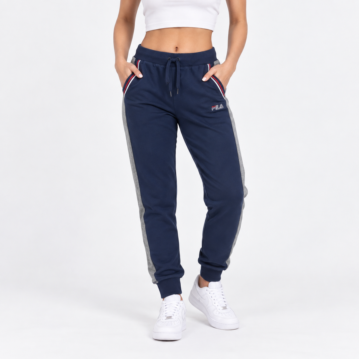 PANTALÓN JOGGER FILA MUJER TALLA M AZUL MARINO