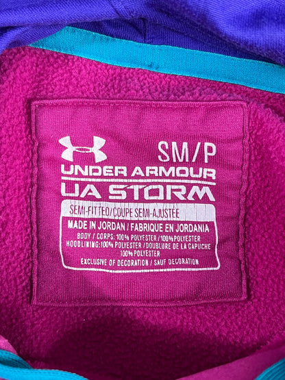 POLERÓN UNDER ARMOUR MUJER TALLA S FUCSIA CON CAPUCHA