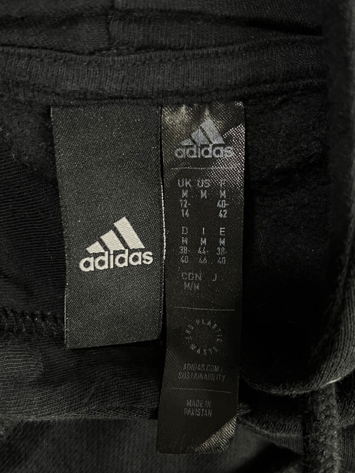 POLERÓN ADIDAS MUJER TALLA M OVERZISE NEGRO CON CAPUCHA