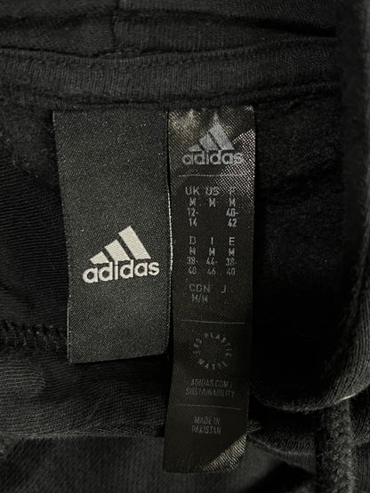 POLERÓN ADIDAS MUJER TALLA M OVERZISE NEGRO CON CAPUCHA