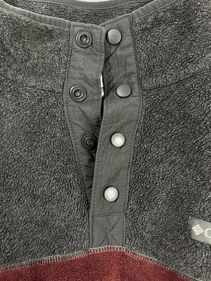 POLAR COLUMBIA HOMBRE TALLA M GRIS/BURDEO