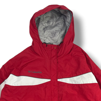 CHAQUETA COLUMBIA MUJER TALLA 2X ROJA CON FORRO POLAR