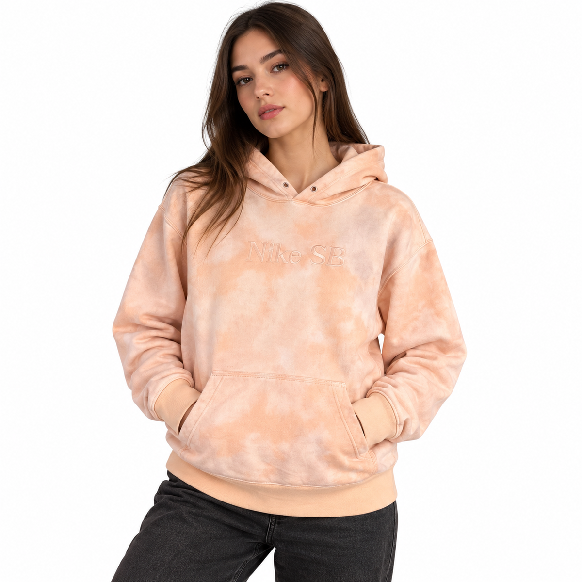 POLERÓN NIKE SB MUJER TALLA XS TIE DYE ROSADO