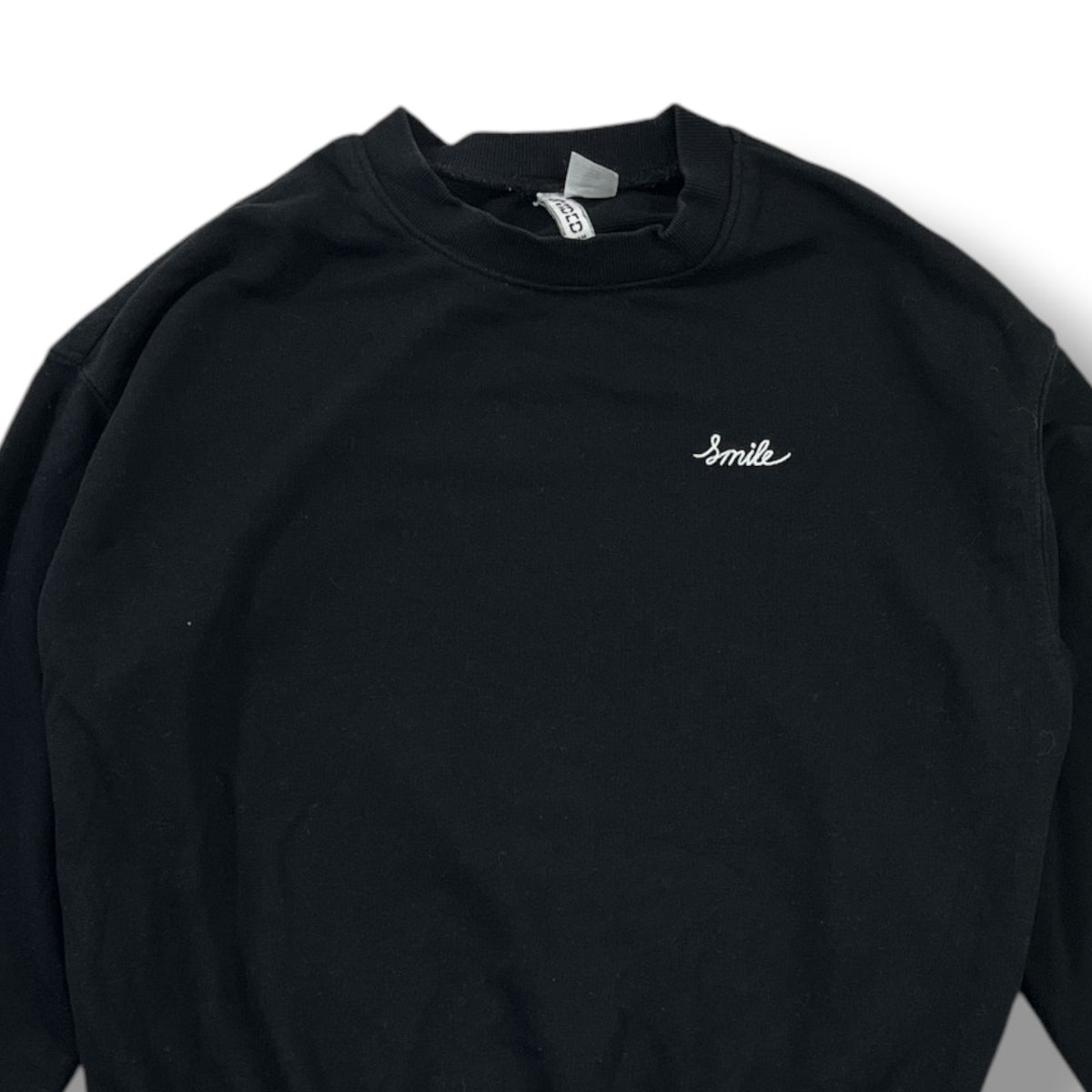 POLERÓN H&M DIVIDED SMILE MUJER TALLA XS NEGRO
