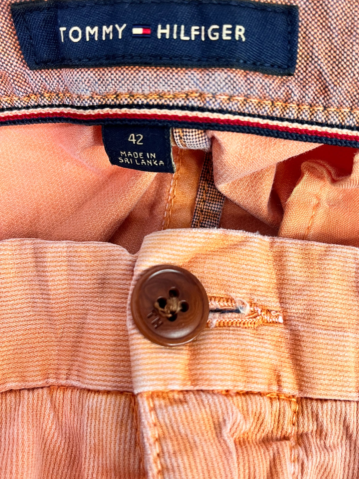 SHORT TOMMY HILFIGER HOMBRE TALLA 42 NARANJO