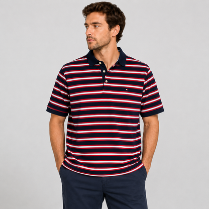 Polera Tommy Hilfiger Rayada Hombre Talla L