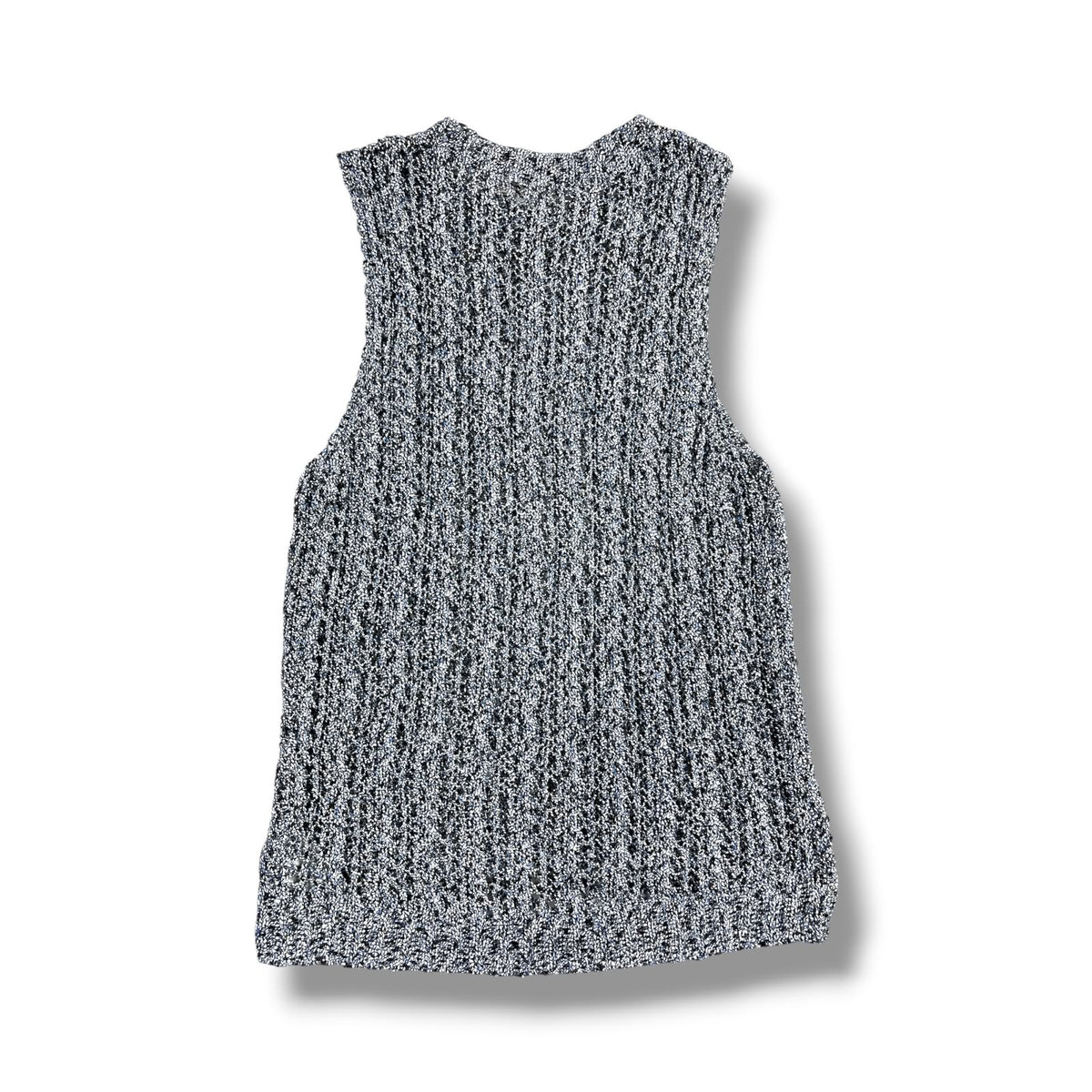 SWEATER SIN MANGAS GAP MUJER XS TEJIDO ABIERTO
