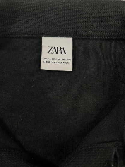 POLERA POLO ZARA HOMBRE TALLA XL NEGRA