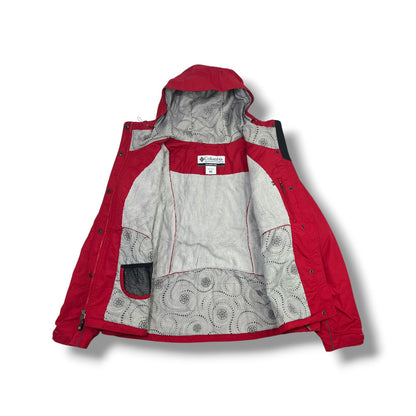 CHAQUETA COLUMBIA MUJER TALLA 2X ROJA CON FORRO POLAR