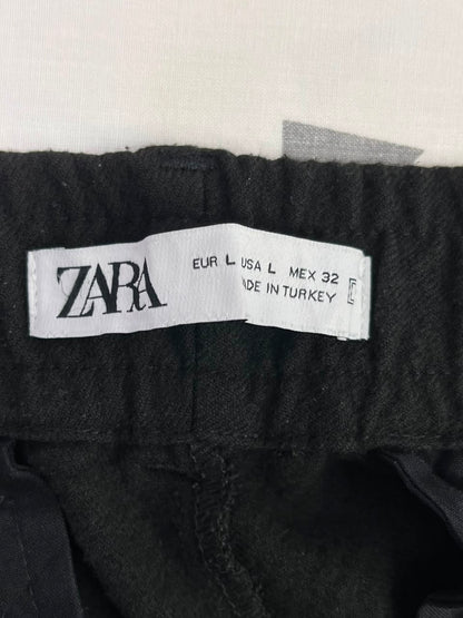PANTALÓN ZARA HOMBRE TALLA L NEGRO