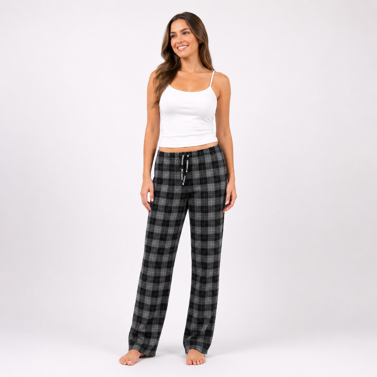 PANTALÓN DE PIJAMA COLUMBIA MUJER TALLA M CUADRILLE