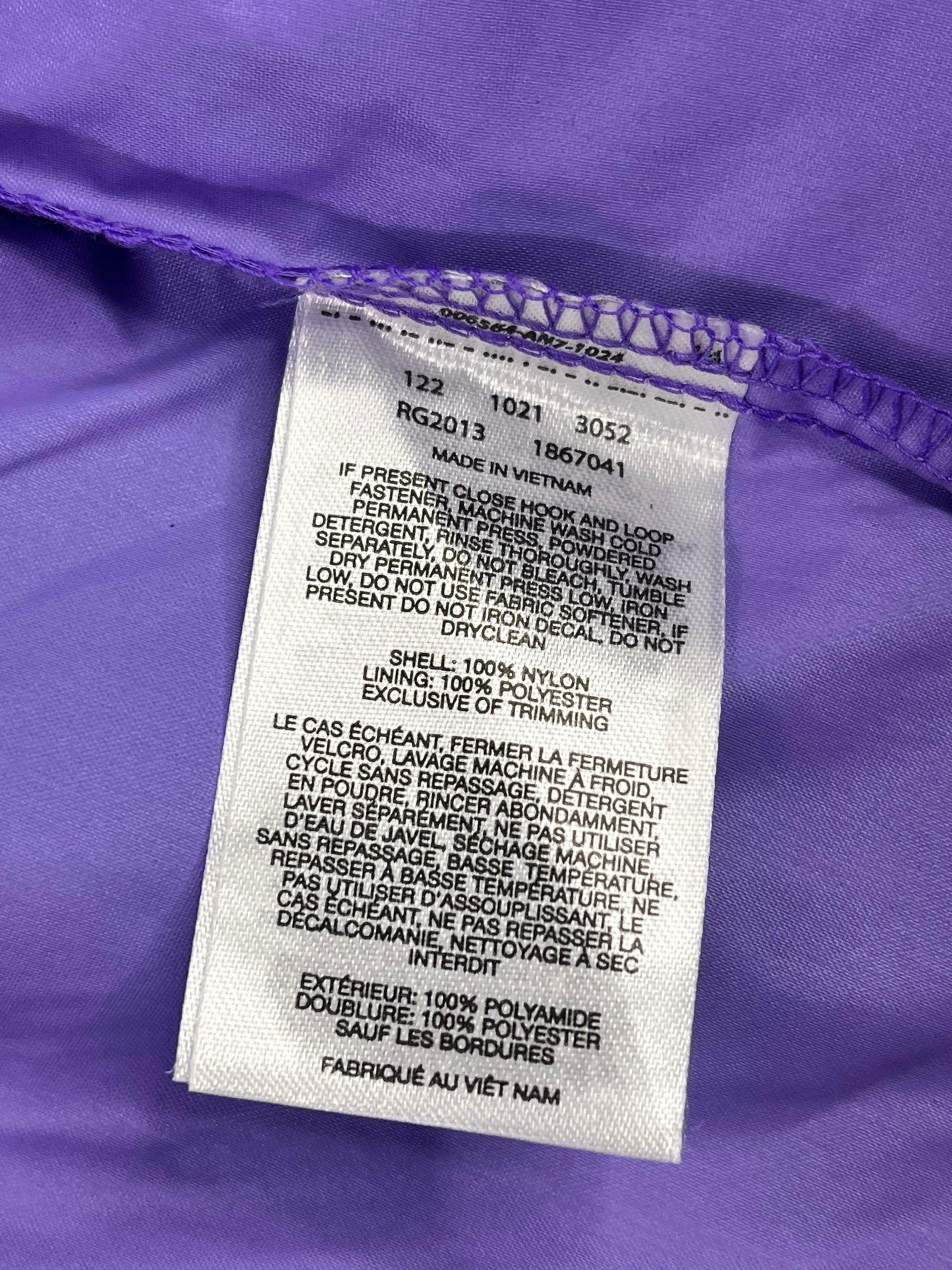 CHAQUETA COLUMBIA NIÑA TALLA S (7/8) MORADA