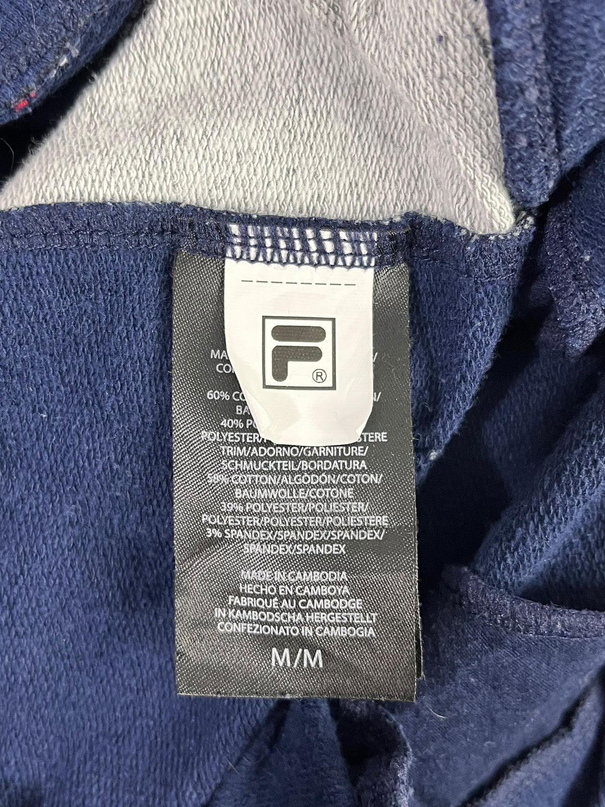 PANTALÓN JOGGER FILA MUJER TALLA M AZUL MARINO