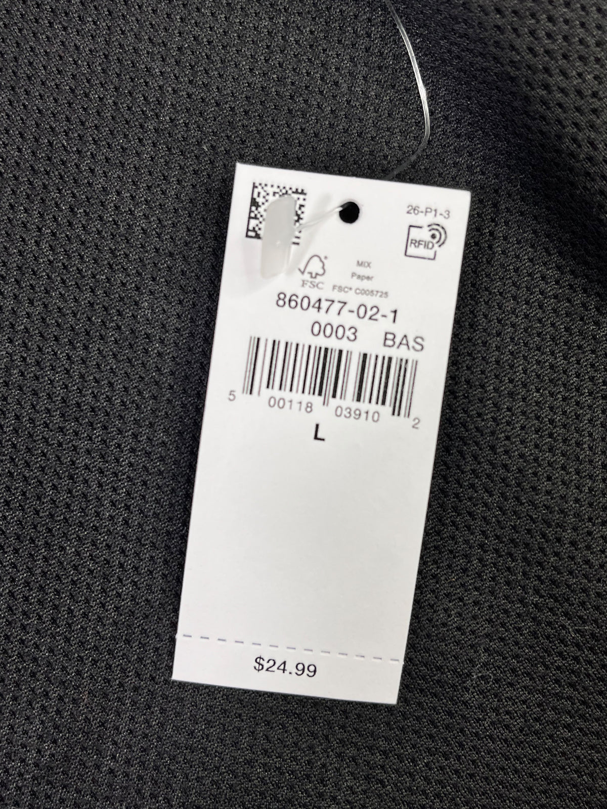 POLERA POLO OLD NAVY ACTIVE HOMBRE TALLA L NEGRA