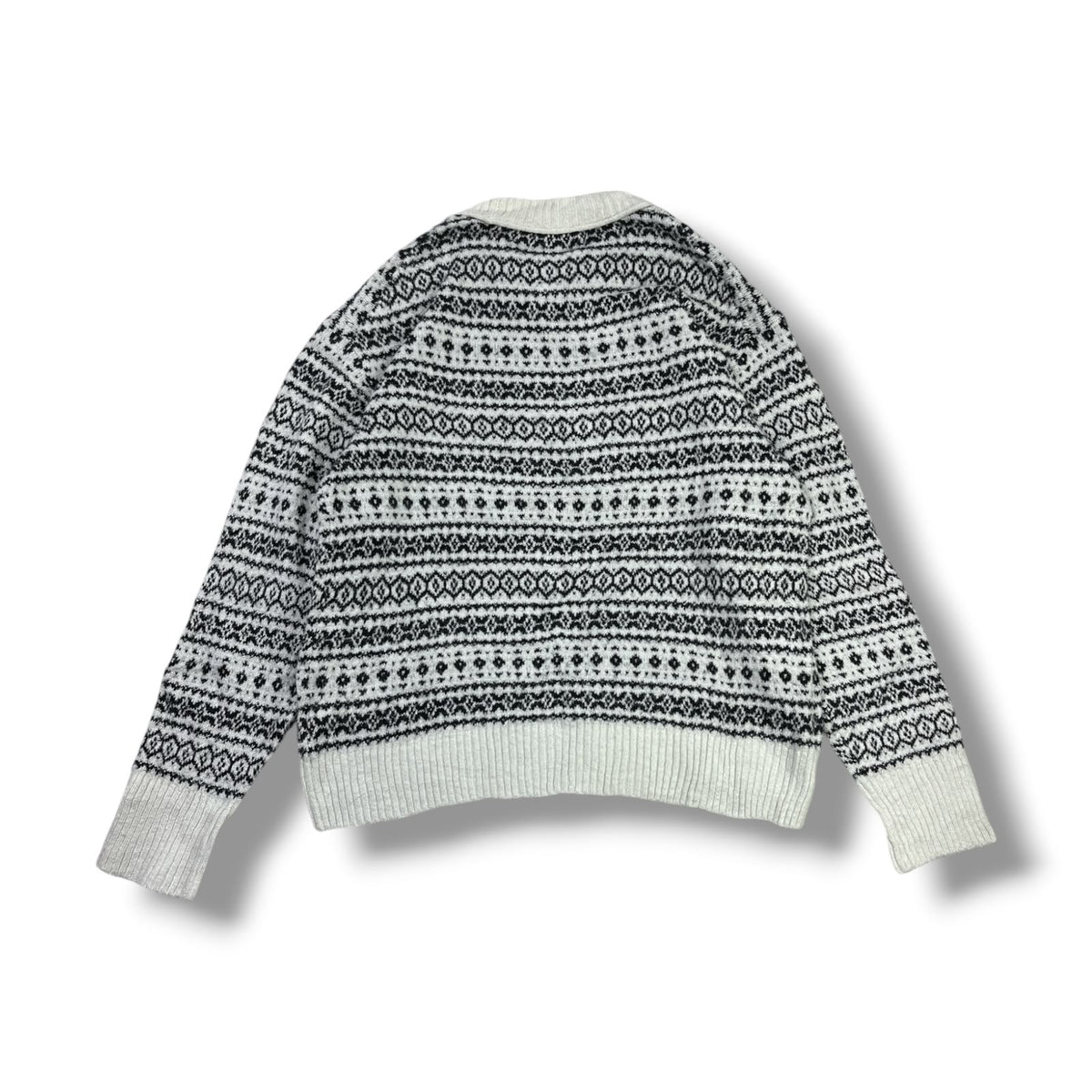 SWEATER AMERICAN EAGLE MUJER TALLA XS ESTAMPADO BLANCO Y NEGRO