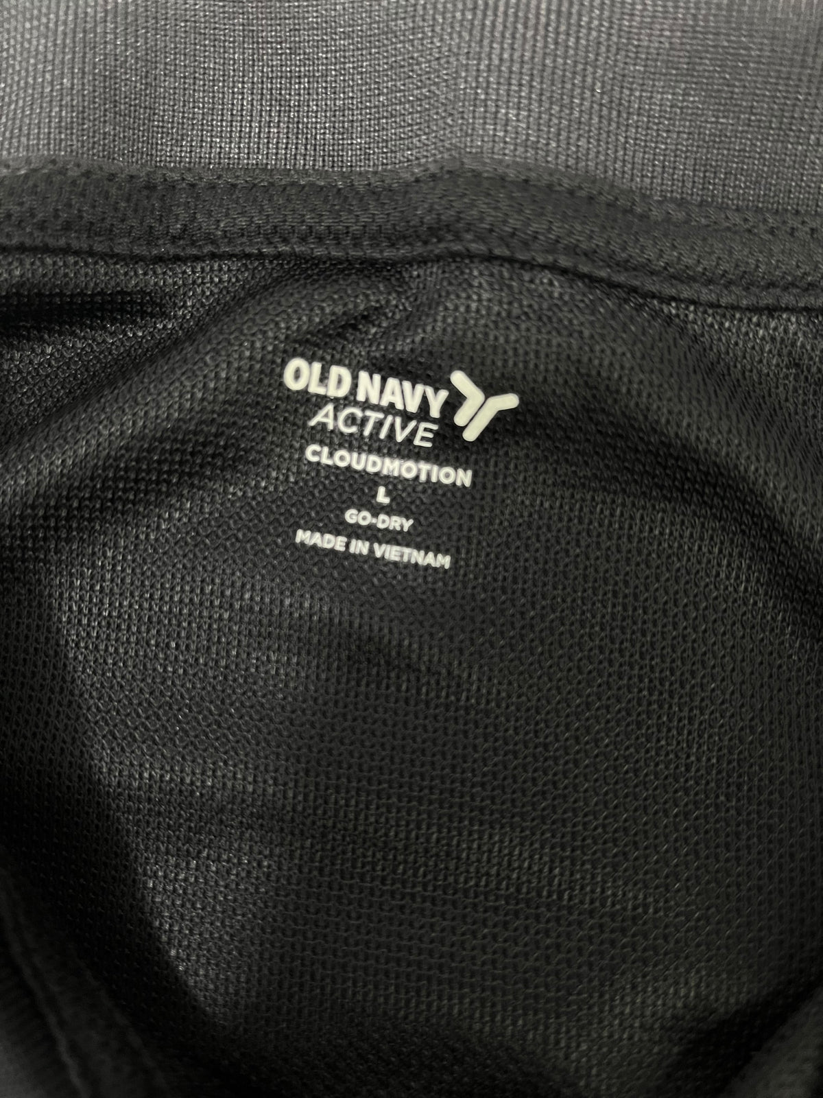POLERA POLO OLD NAVY ACTIVE HOMBRE TALLA L NEGRA