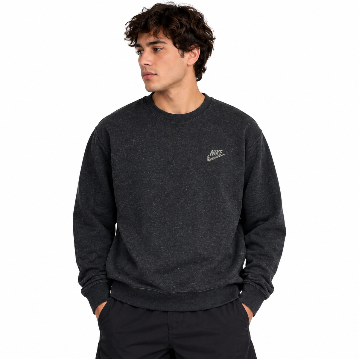 POLERÓN NIKE HOMBRE TALLA XL GRIS OSCURO