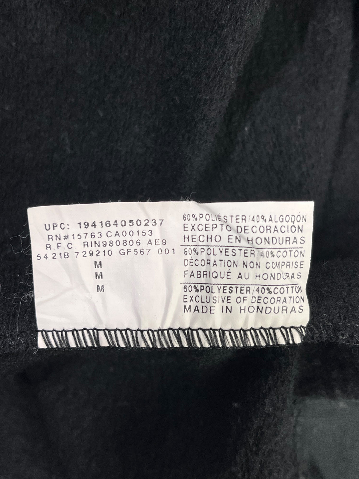 POLERÓN CHAMPION HOMBRE TALLA M NEGRO