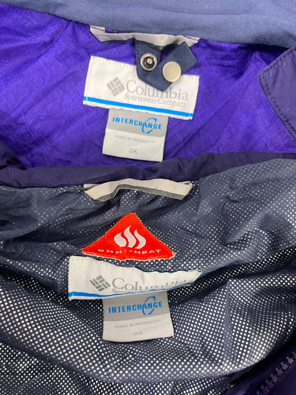 Chaqueta Columbia Interchange Omni-Tech + Omni-Heat 3 en 1 Talla 3X