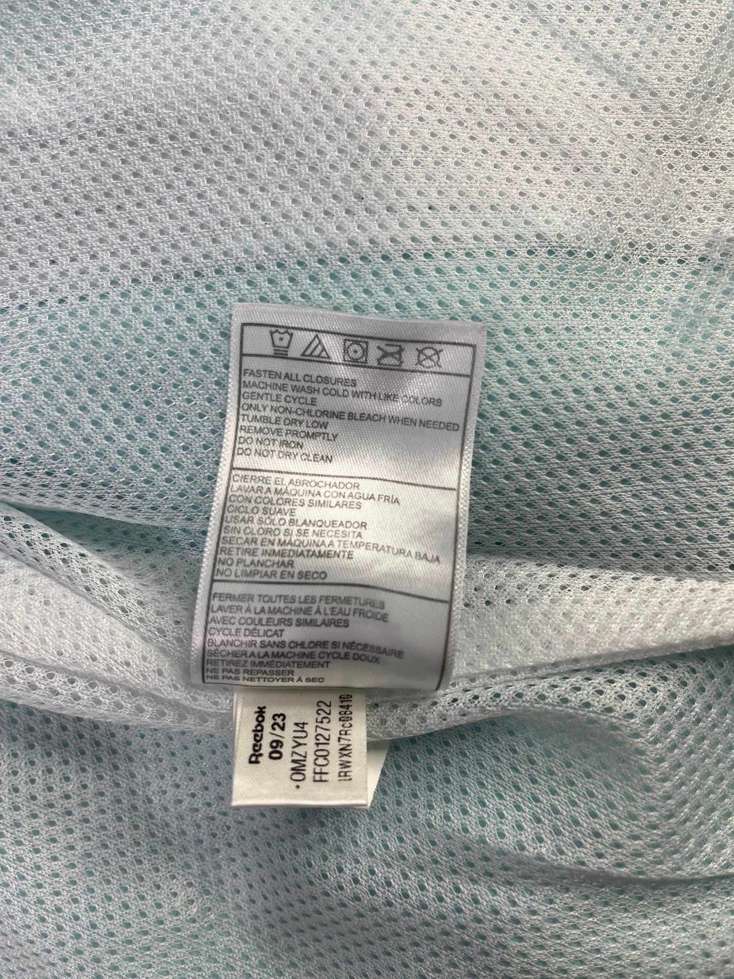 Cortaviento Reebok Original Celeste Talla 3XL