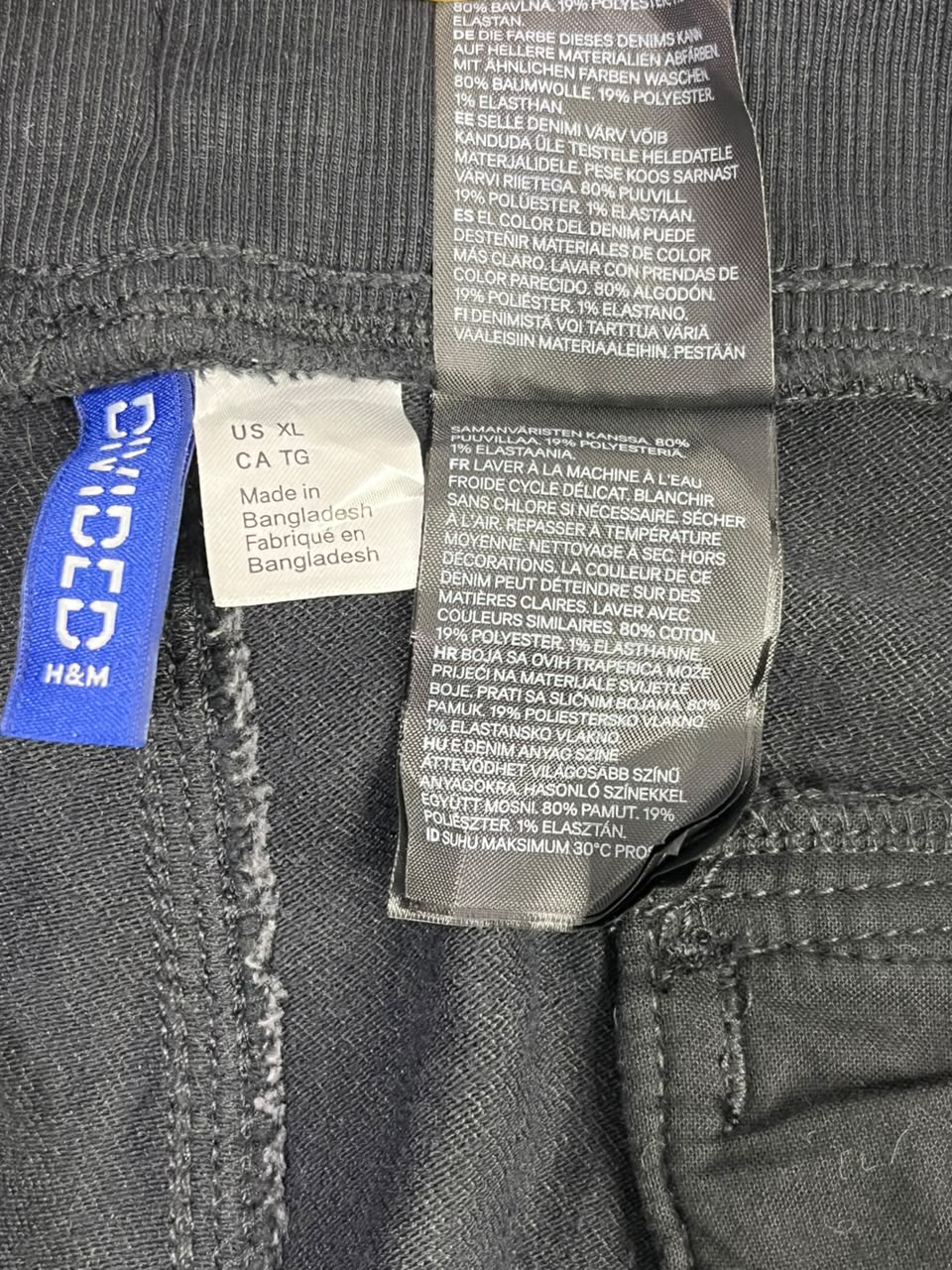 PANTALÓN JOGGER H&M DIVIDED CARGO HOMBRE · TALLA XL