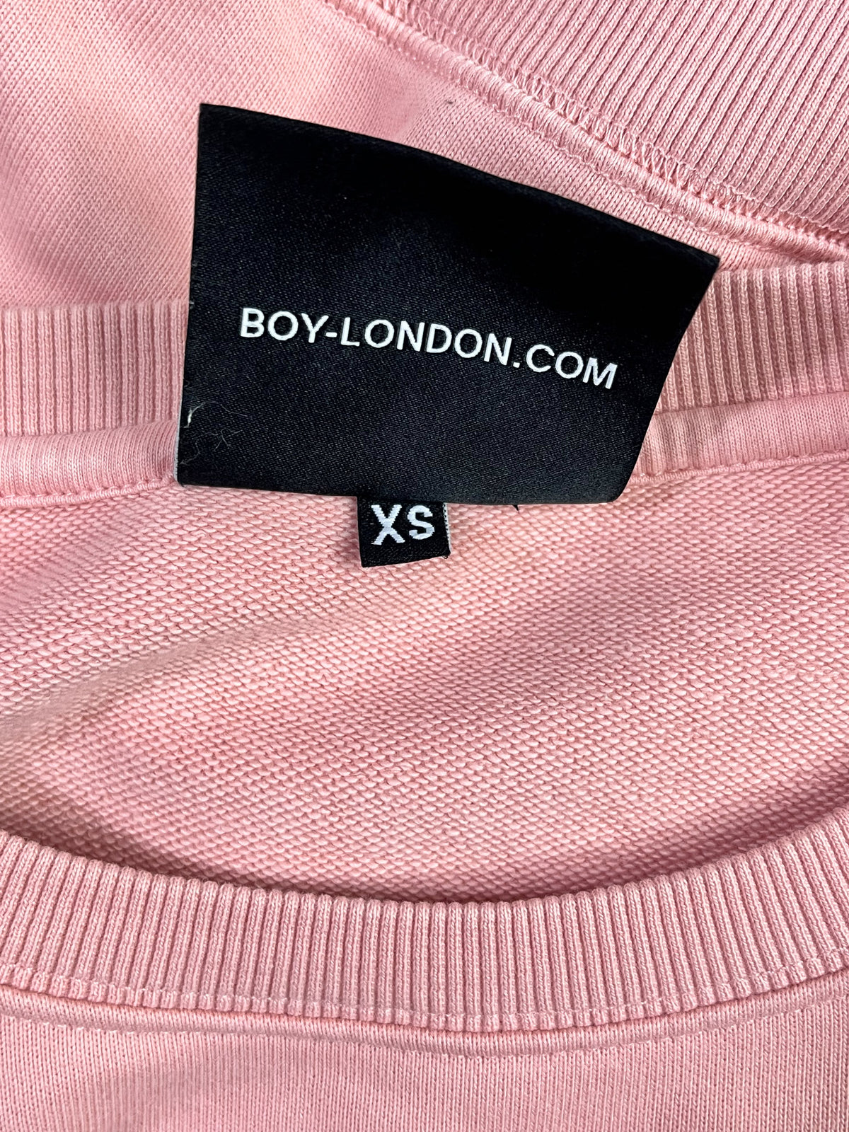 POLERÓN BOY LONDON MUJER TALLA XS ROSADO CON CIERRES