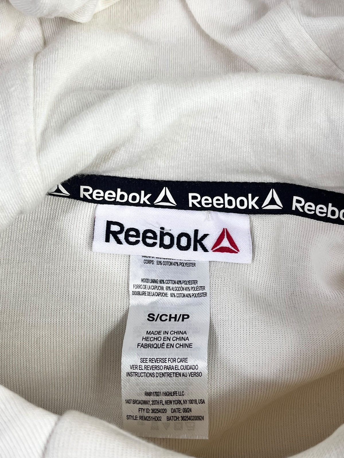 POLERÓN REEBOK HOMBRE TALLA S