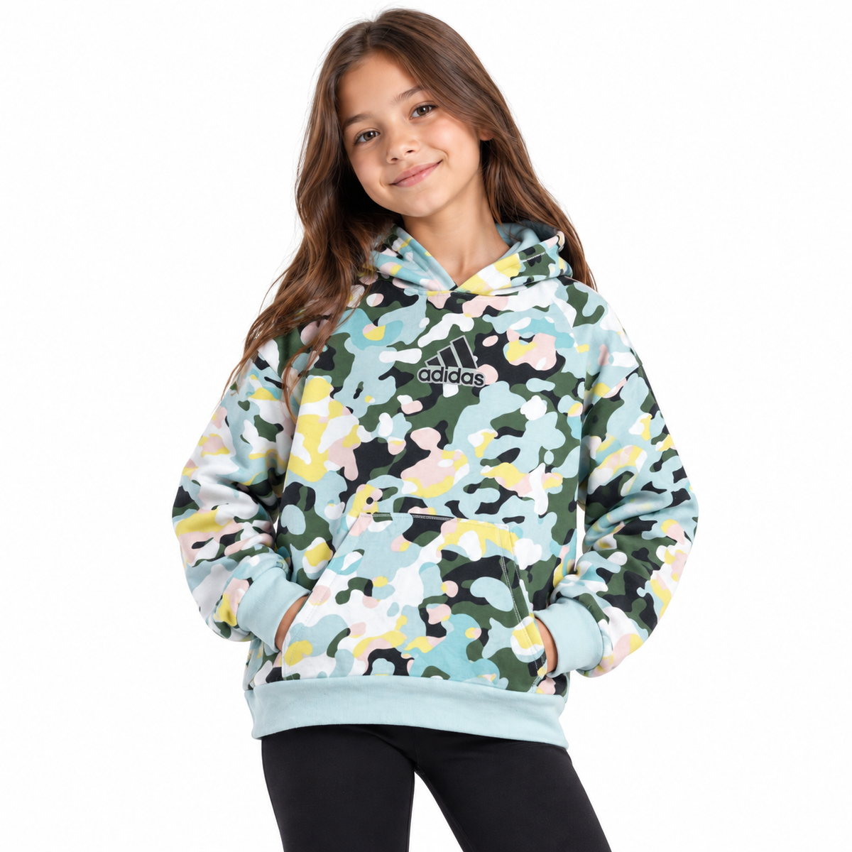 POLERÓN ADIDAS NIÑA/JUVENIL TALLA M (10/12) CAMUFLADO MULTICOLOR