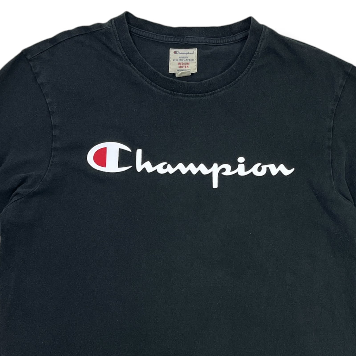 POLERA CHAMPION HOMBRE NEGRA · TALLA M